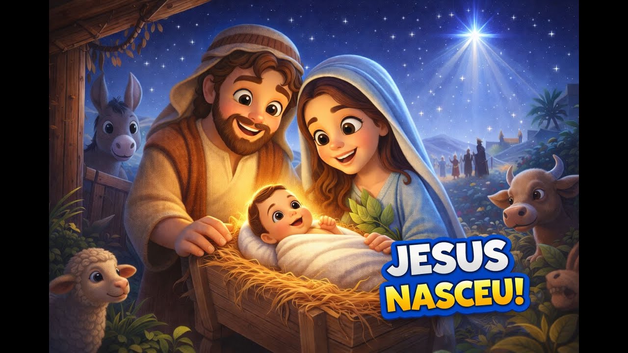 Jesus Nasceu! 🌟 A Música de Natal Mais Linda para Crianças