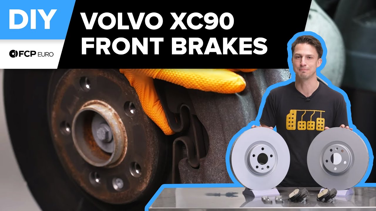 Volvo XC90 Front Brake Pad & Rotor Replacement DIY (2016-2021 Volvo SPA XC90 T6 Inscription, T5)