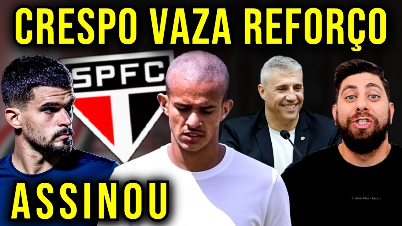 ASSINOU SIM!!! SÃO PAULO TEM REFORÇO GIGANTE E TÉCNICO VAZA NOVO GÊNIO! SPFC AGORA MUDOU TUDO!