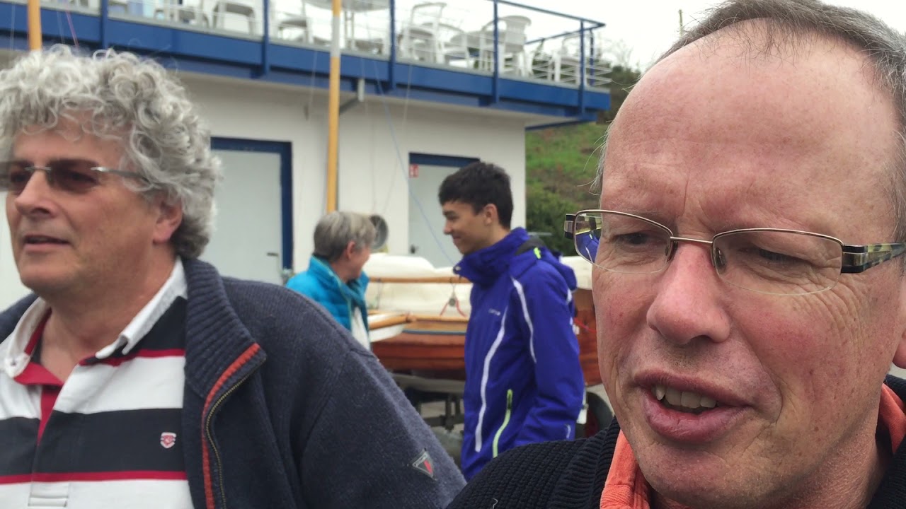 Bert Hamminga, trimming the international 12 for lightwind, Baldeneysee 2016