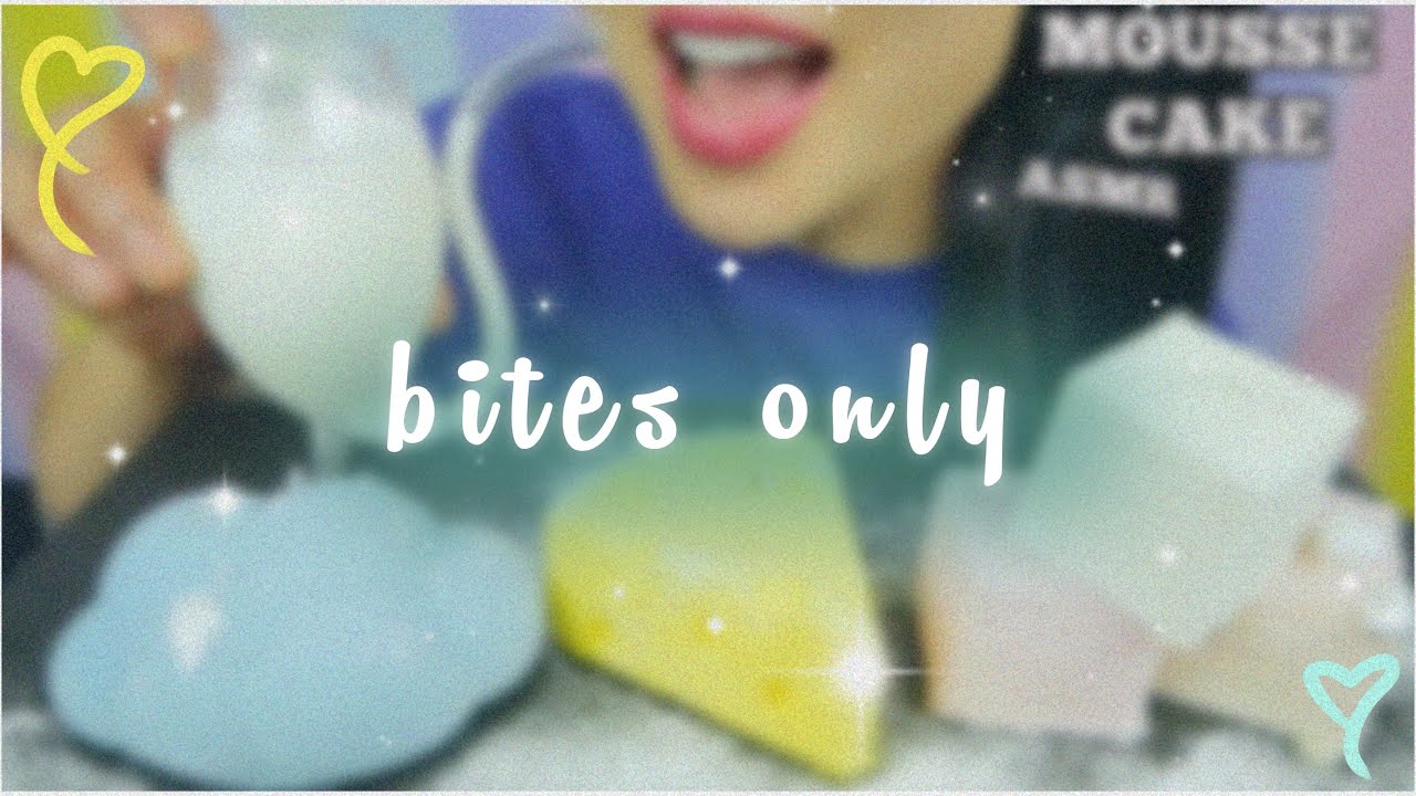 ASMR MOUSSE CAKE (SOFT RELAXING EATING SOUNDS) *BITES ONLY* SAS-ASMR