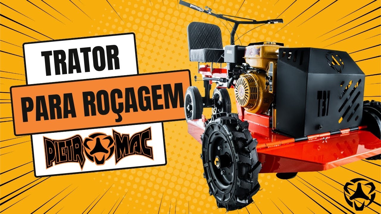 TRATOR CORTADOR DE GRAMA T37 PIETROMAC