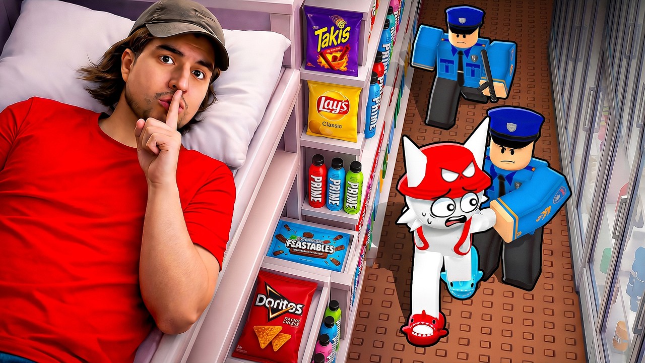 Sobreviviendo 100 NOCHES en la MEGA TIENDA de ROBLOX Con MI NOVIA...