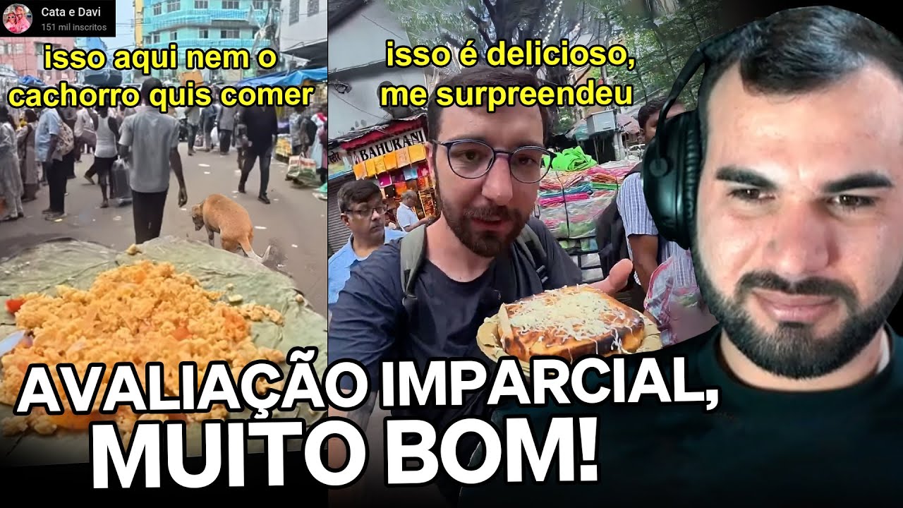 PROVANDO COMIDAS INDIANAS E DANDO NOTA PRA ELAS | Cortes do Francisco