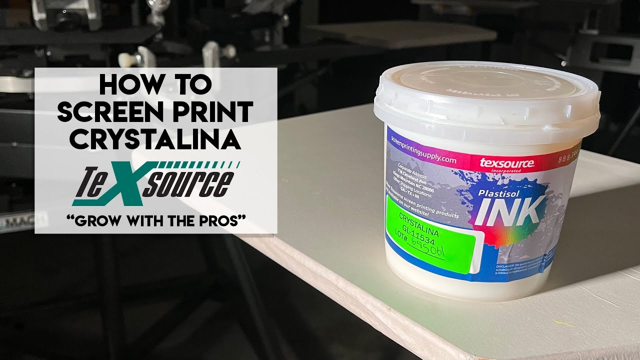 How to Screen Print Crystalina Specialty Shimmer Ink - Full Tutorial
