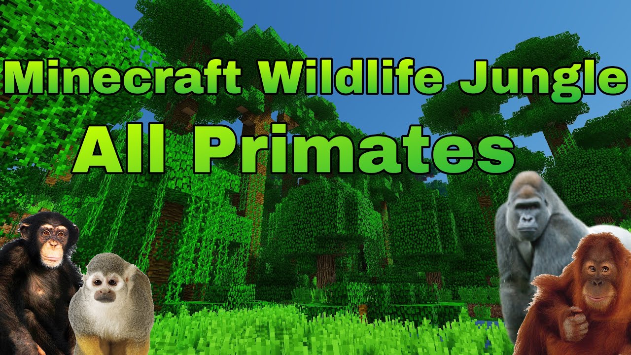 Minecraft Wildlife Jungle MarketPlace Pack:All Primates