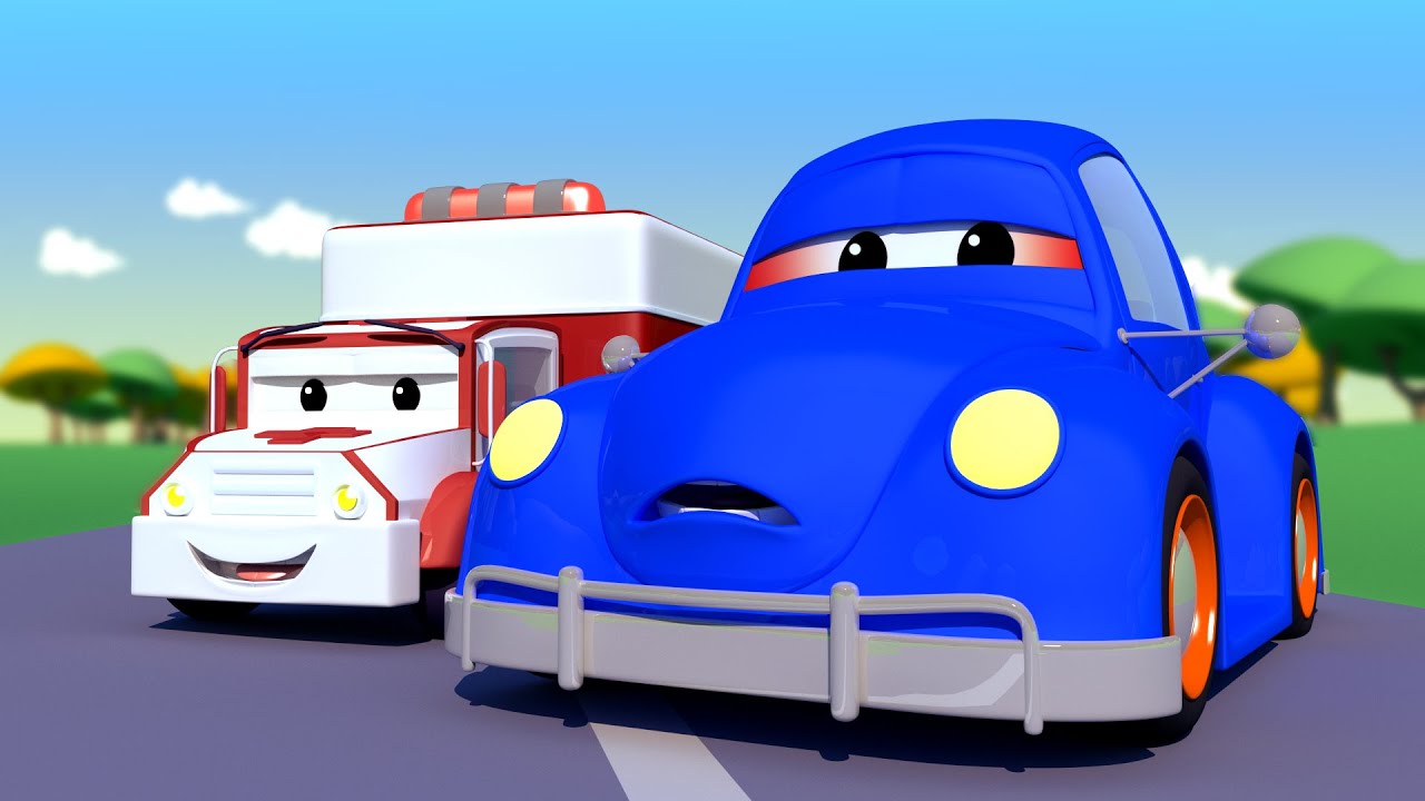 Amber the Ambulance -  Henry the OLD HERBIE got oil in his eyes!  - Car City ! Cars Cartoon for kids