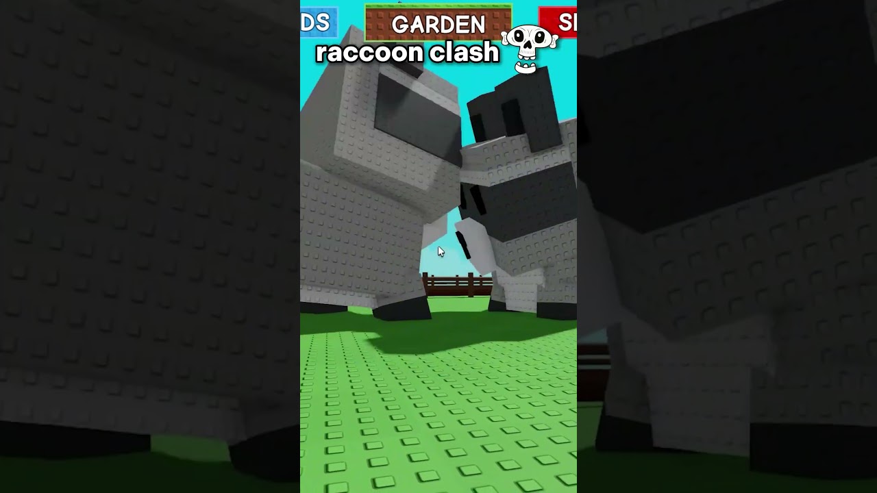 Bro had a raccoon war 💀 #roblox #growagarden #gag #funny