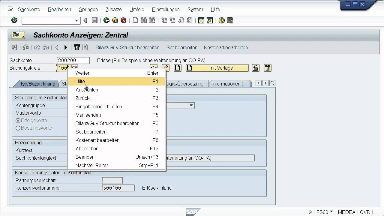 2. Navigation in SAP ERP - Vertiefung