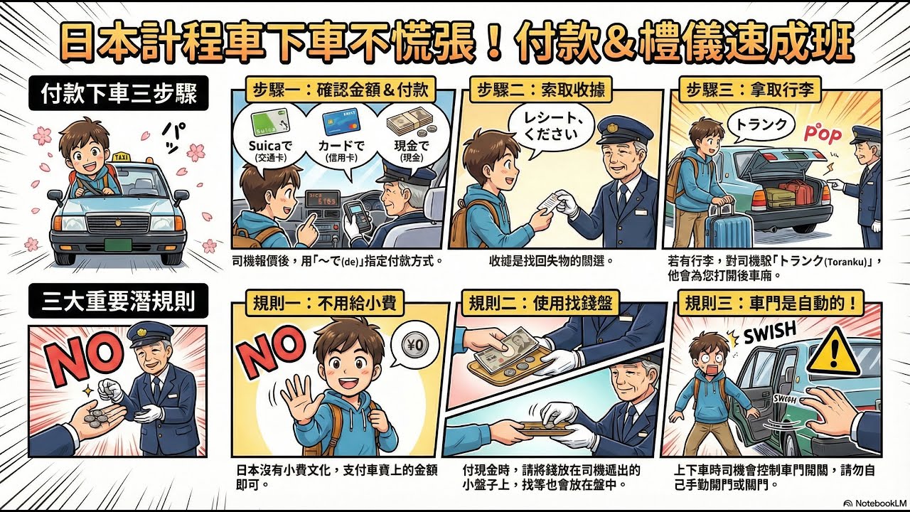 去日本玩不知道如何搭計程車？一次教你！（下車篇）