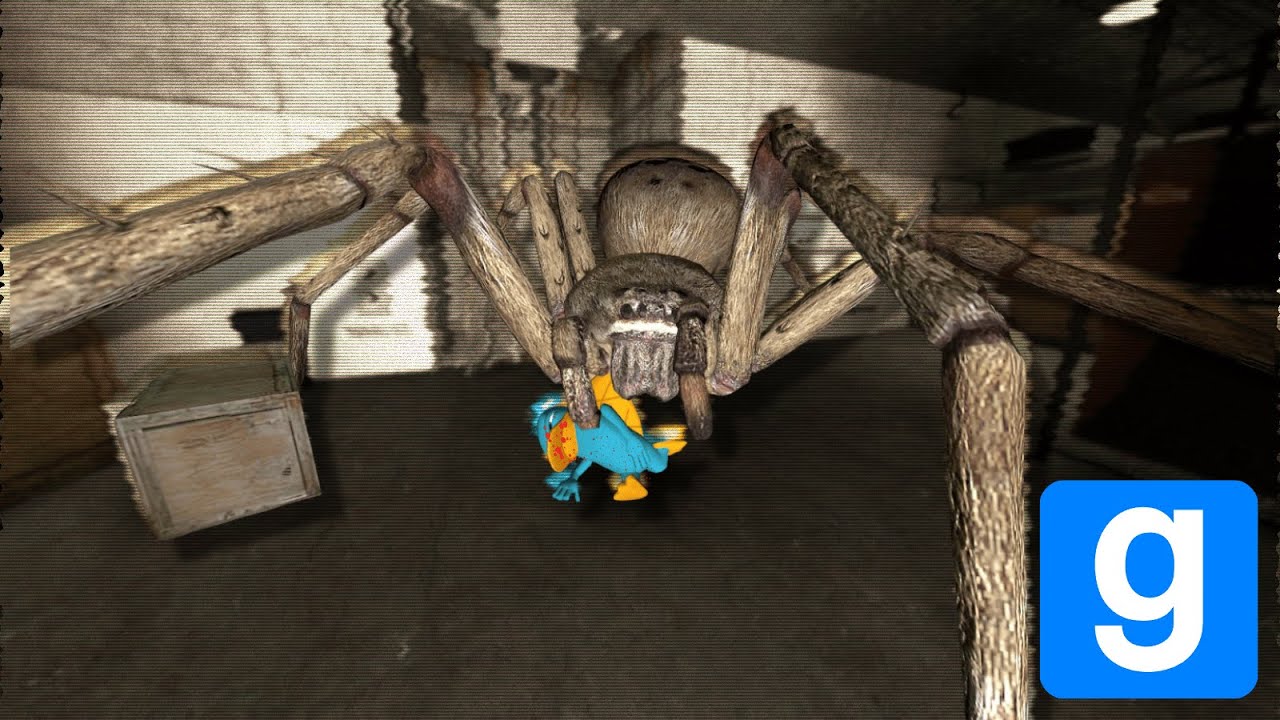CORRA! A HUNTSMAN SPIDER DOMINOU O ESTACIONAMENTO! Gmod | ESCONDE-ESCONDE