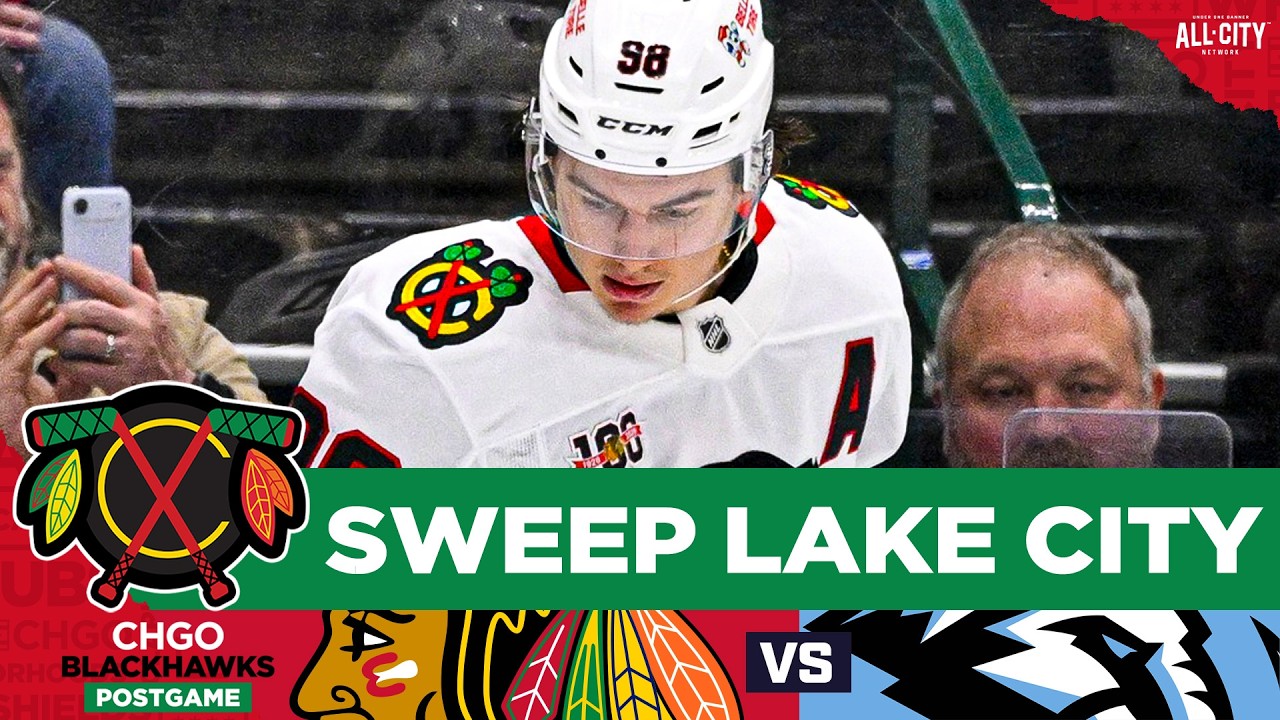 BLACKHAWKS POSTGAME: Bedard BURIES OT Winner, CHI Completes Season Sweep vs UTA | CHGO Blackhawks