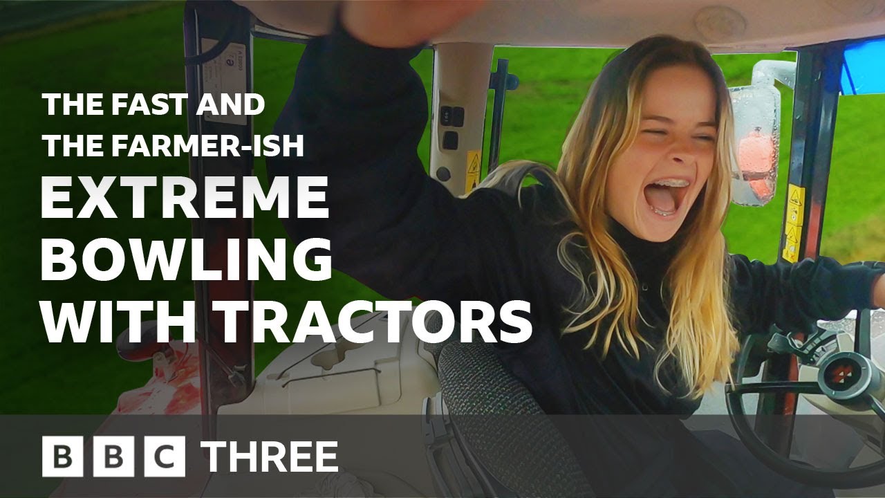 EXTREME Bowling With Tractors - The Fast and The Farmer-ish | BBC Three