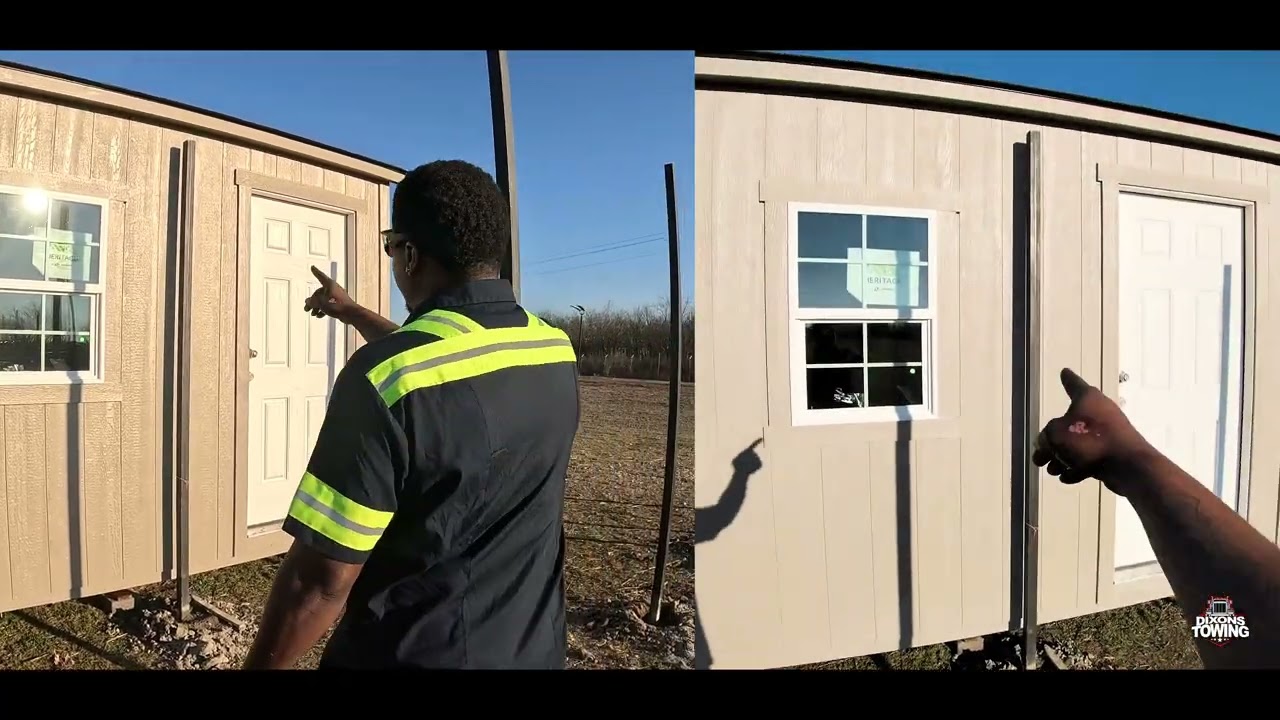 #VSF lot update Part.3  -  Pole Install for the Privacy Fence #towingandrecovery #towingcompany
