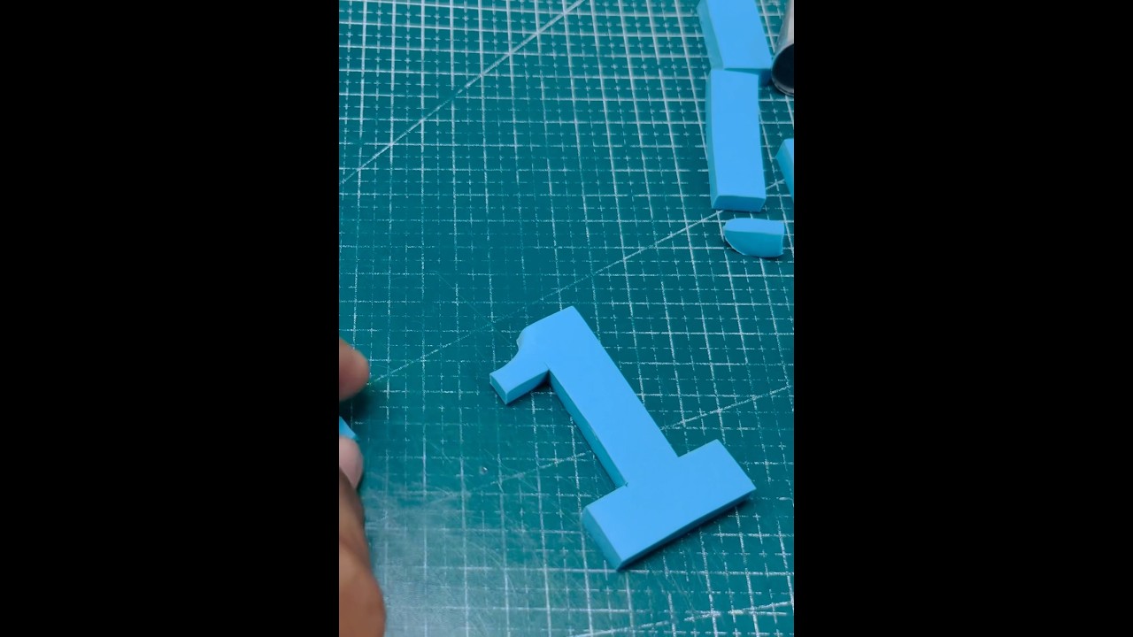 How to make fondant one number
