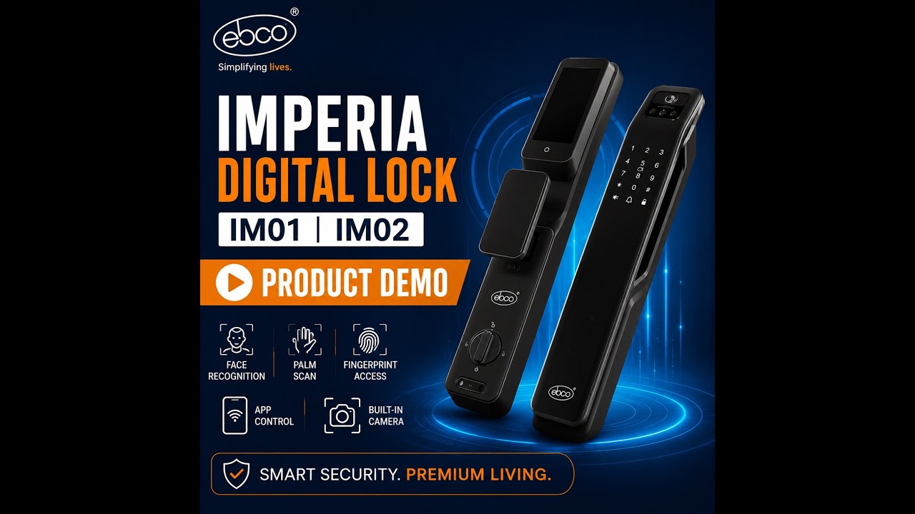 Ebco Imperia Digital Lock IM01 & IM02 | Complete Product Demo & Feature Walkthrough
