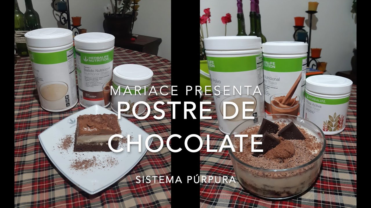 Postre de Chocolate con Productos de Herbalife