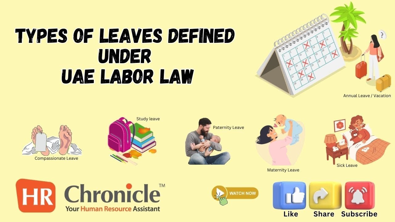UAE Labor Law: Types of Leaves Explained | HR Chronicle Guide for HR & Employers