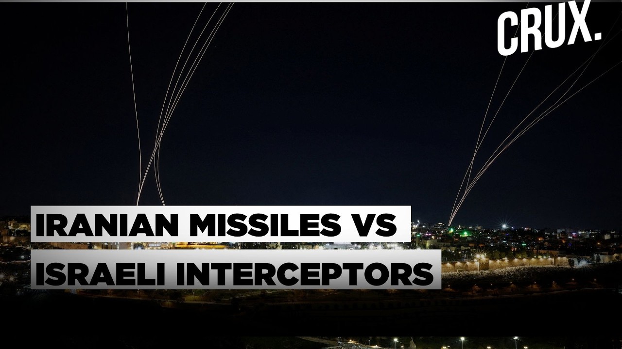 Israeli Interceptors in Action Over West Bank As Iran Missiles Target Tel Aviv And Jerusalem