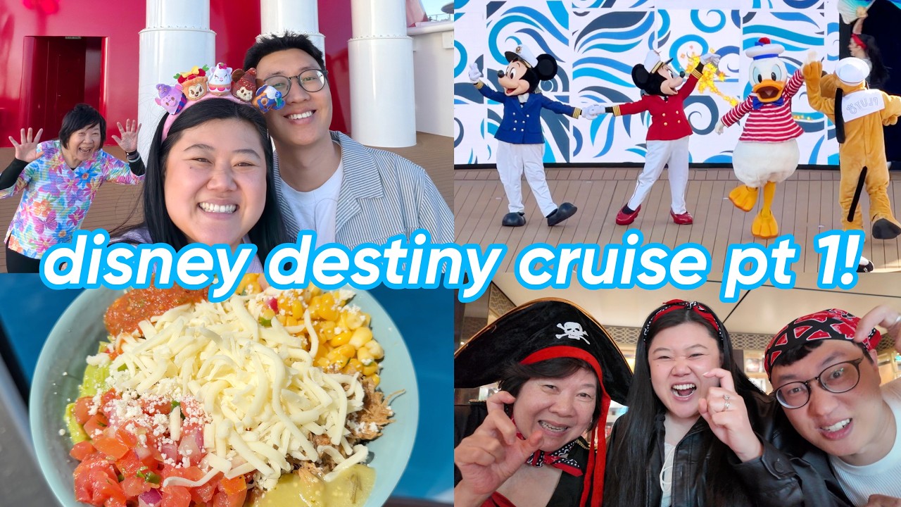 first time on the DISNEY DESTINY! 🛳️✨ NEWEST cruise ship (dining, stateroom tour, activities + more)