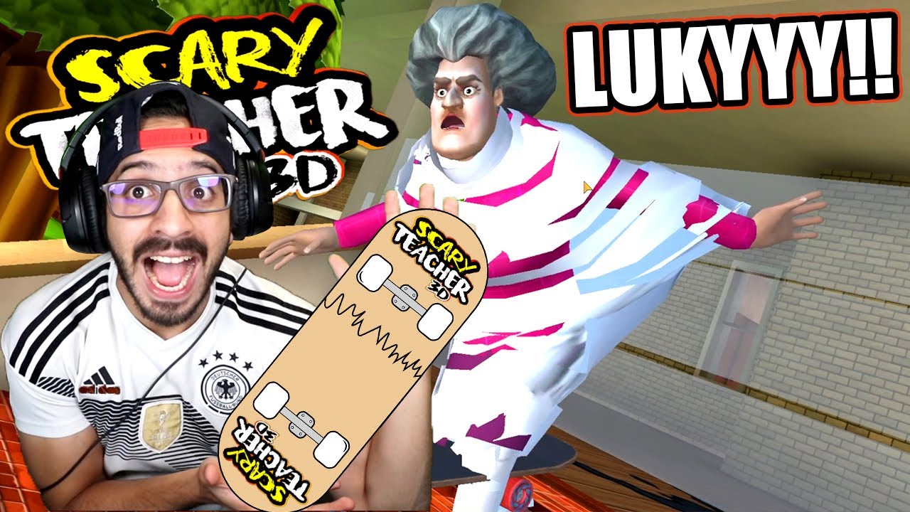 LA MAESTRA LOCA EN PATINETA | Scary Teacher 3D Capitulo 19 | Juegos Luky