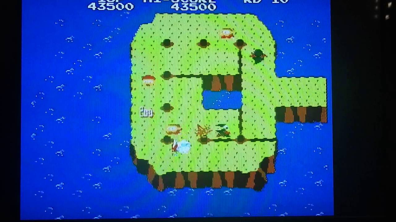 Game Play Of Nintendo Dig Dug 2