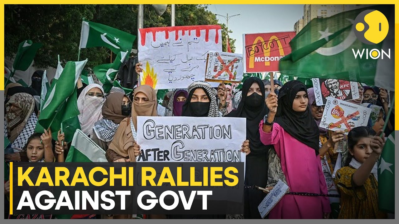 Pakistan Protests: Mass Protest in Karachi Targets Pakistani Government | WION