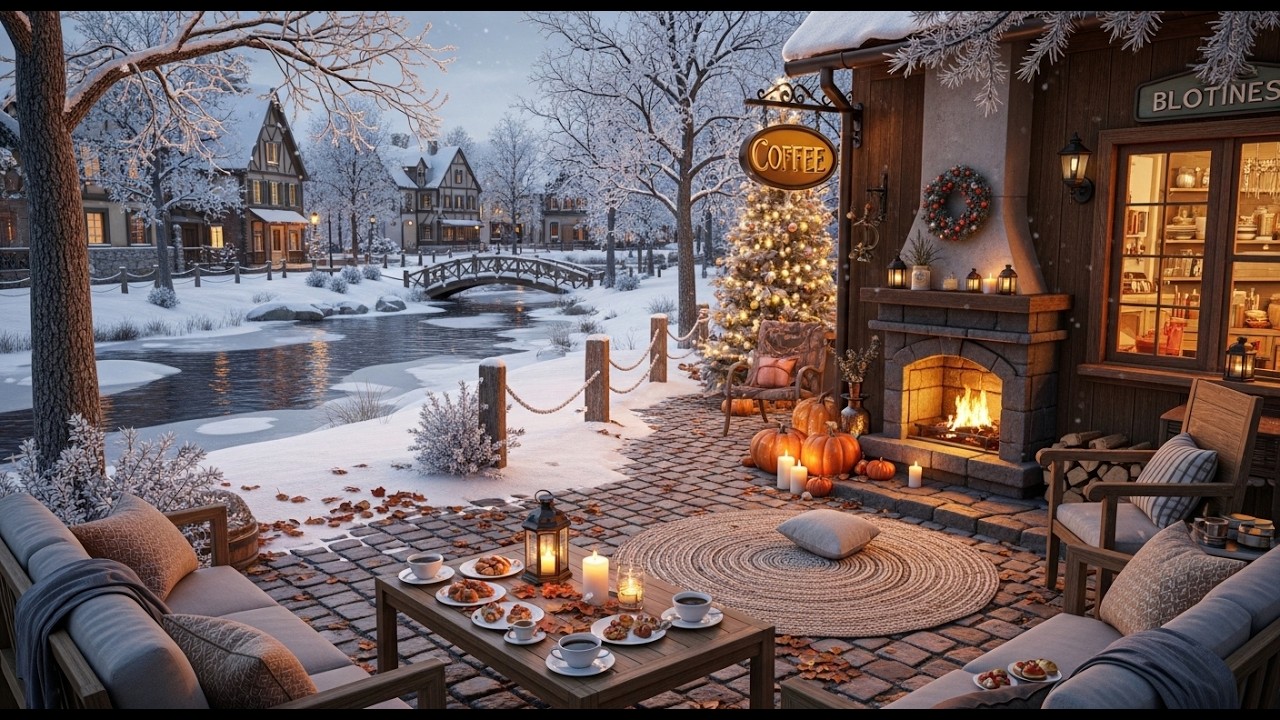 Calm Winter Morning Jazz ❄ Warm Cafe Ambience for Deep Relaxation and Mental Clarity