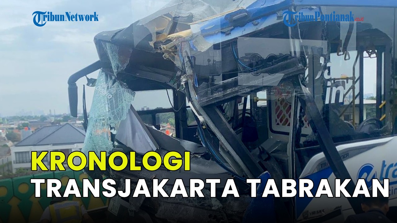 KRONOLOGI TRANSJAKARTA TABRAKAN ADU BANTENG DI JALUR LANGIT CIPULIR