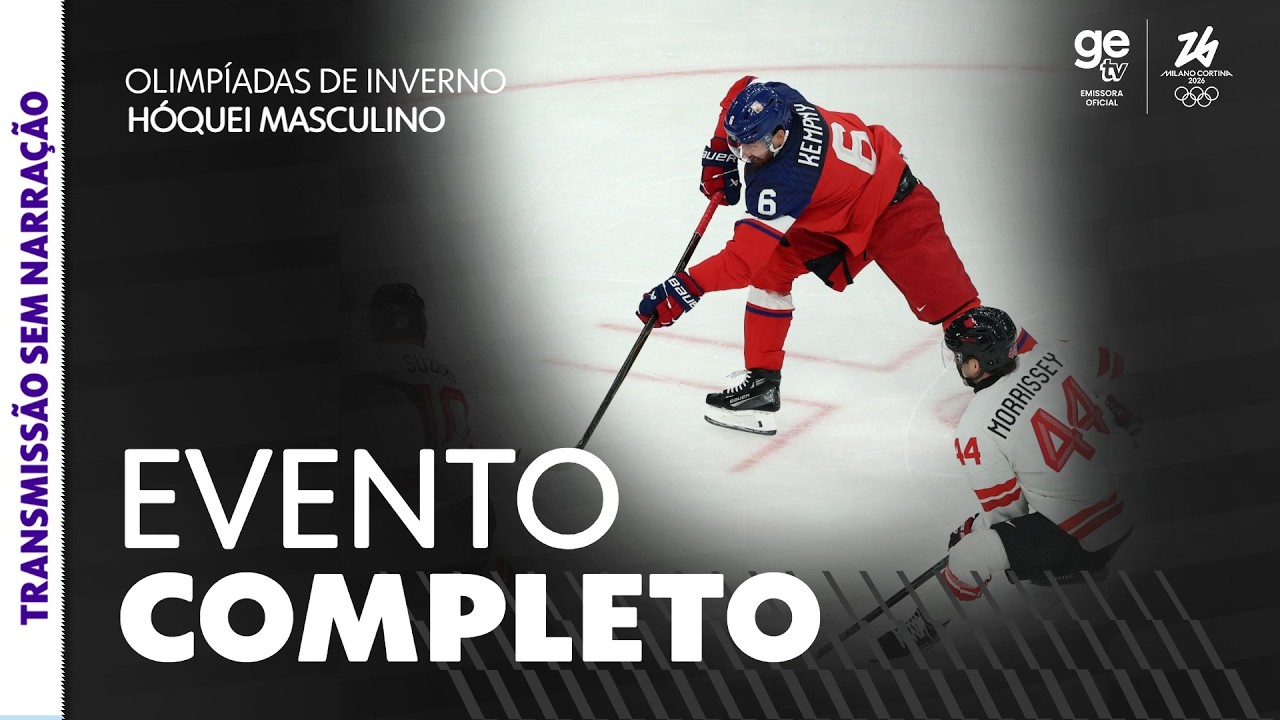 HÓQUEI AO VIVO: REPÚBLICA TCHECA X CANADÁ (SEM NARRAÇÃO) | OLIMPÍADAS DE INVERNO 2026 | ge tv