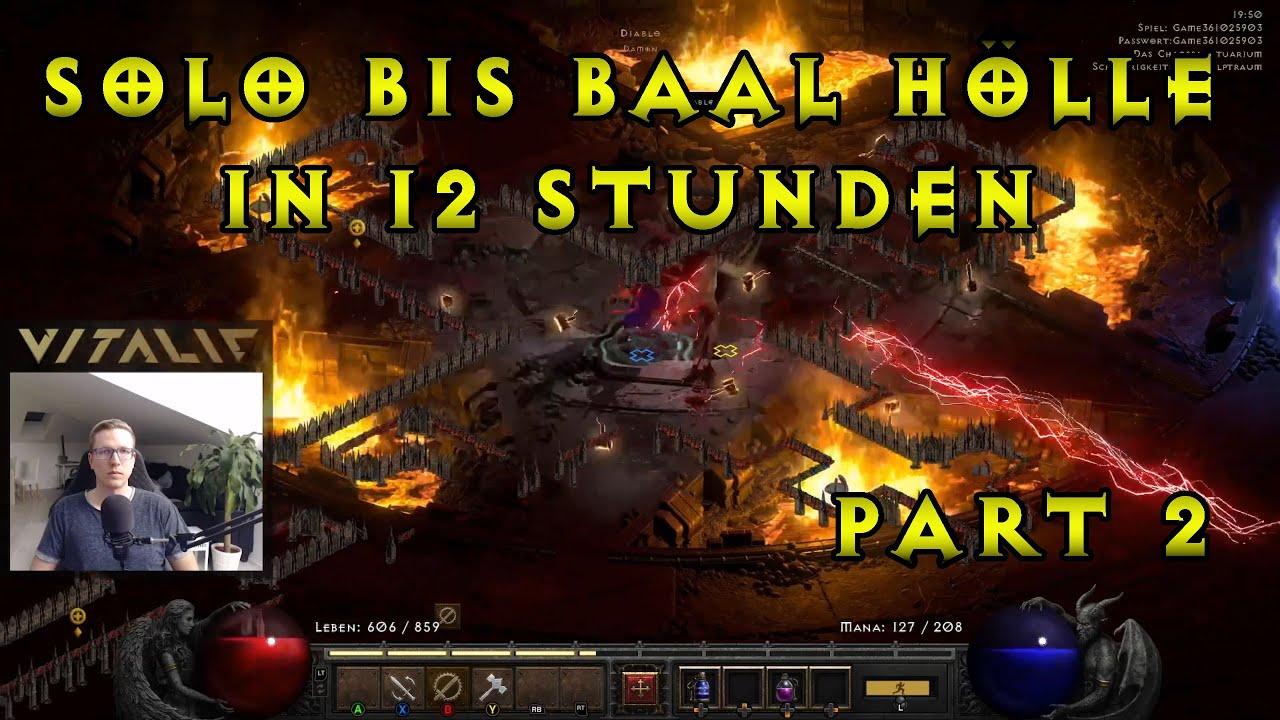 Solo Paladin: Baal H&ouml;lle nach 12h mit Lvl 74 - Part 2: Alptraum - D2R