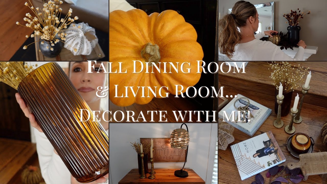Fall Decorate With Me 2023 | Dining Room and Living Room!
