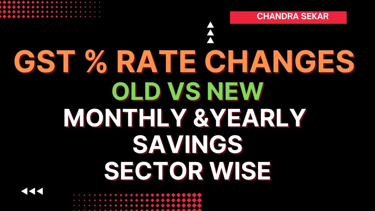 “How GST Rate Changes Impact Your Expenses | Monthly & Yearly Savings Explained”