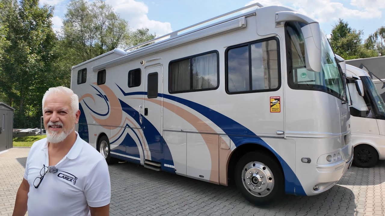 CAREX kauft 10m MEGA WOHNMOBIL TESCHNER Slideout mit Luxus PKW Garage