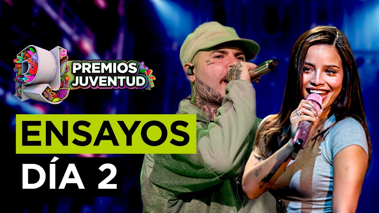 Farruko, Wisin y Emilia en el segundo d&iacute;a de ensayos | Premios Juventud 2025