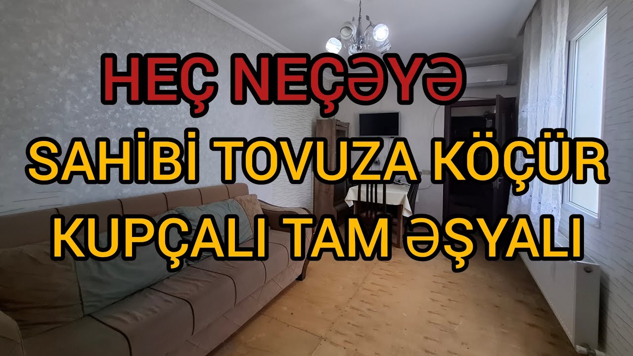 SAHİBİ TOVUZA K&Ouml;&Ccedil;&Uuml;R❗️KUP&Ccedil;ALI TAM ƏŞYALI 55 KVADRAT HE&Ccedil; NE&Ccedil;ƏYƏ❗️                        @elnurgadirov