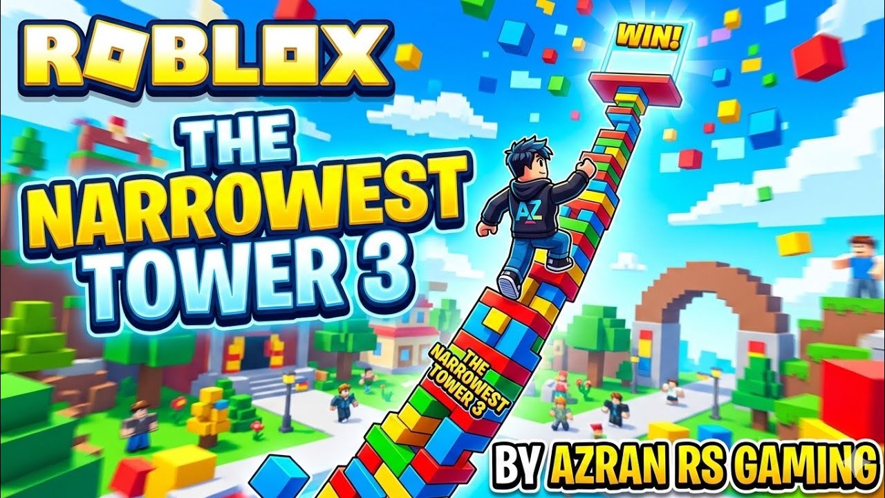 ROBLOX  THE NARROWEST TOWER 3 BY AZRAN RS GAMING 
