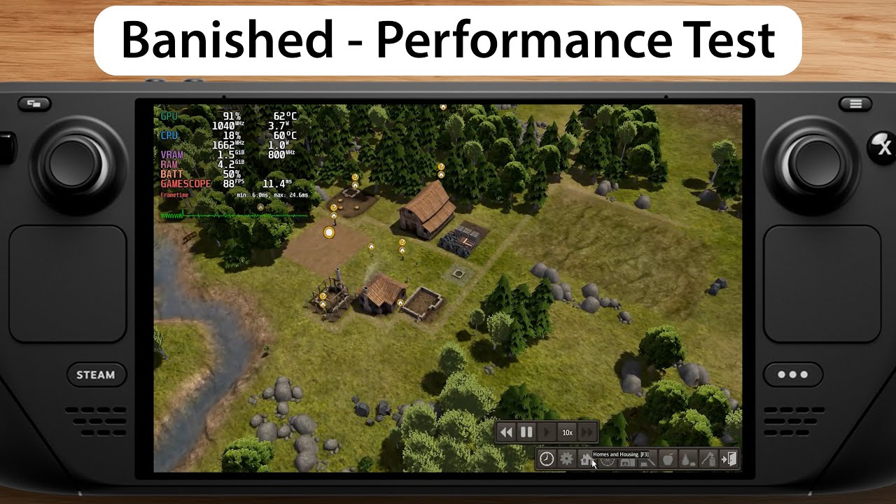 Banished | Steam Deck (OLED) | Performance Test