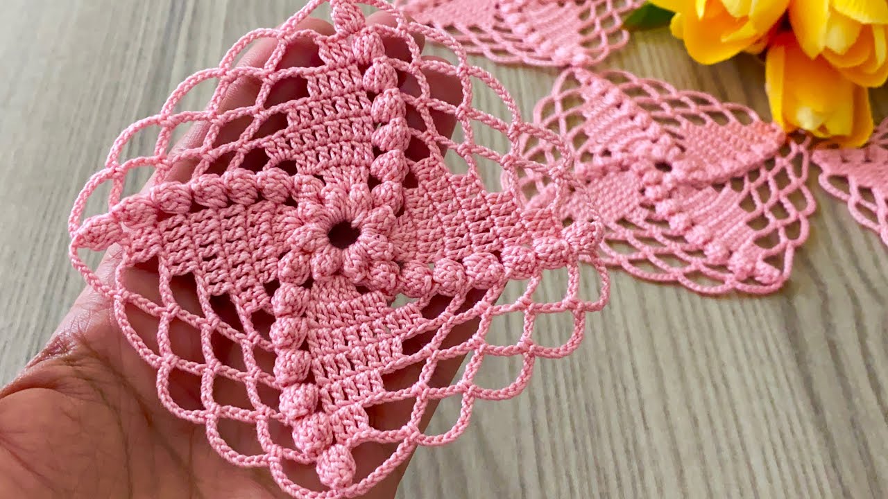 THIS MOTIF IS VERY EASY AND FAST🥰 Crochet Runner Blouse Shawl Pattern