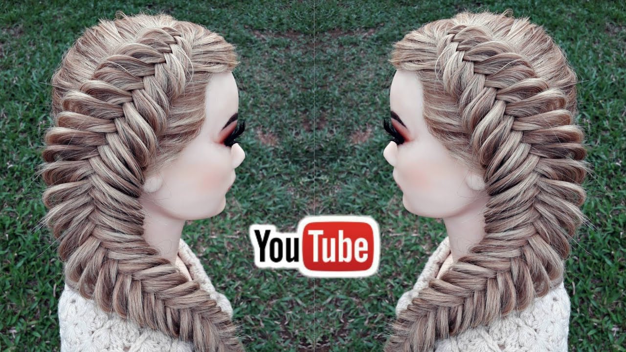 Trenza de espiga invertida | trenzas fáciles | La reina de las trenzas
