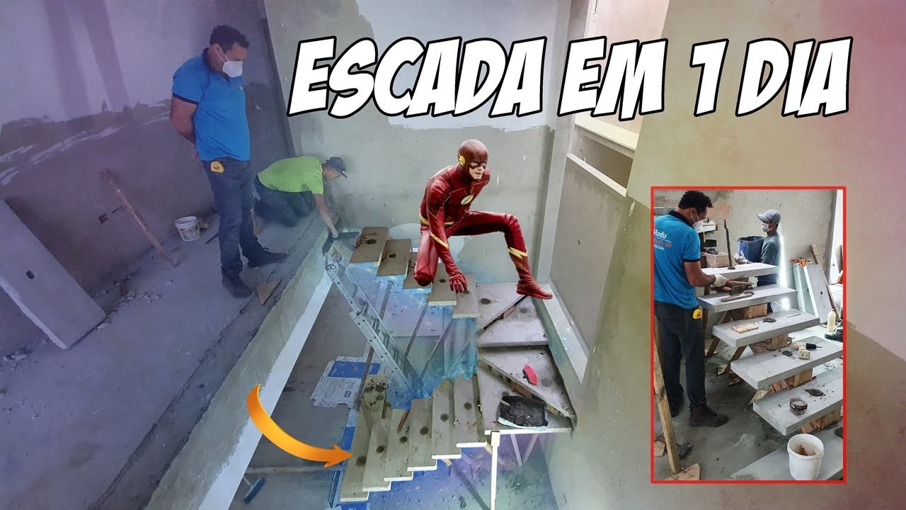ESCADA PRÉ MOLDADA EM 1 DIA! (ARTES MODU)- 7 HOUSE - LEKA COM K