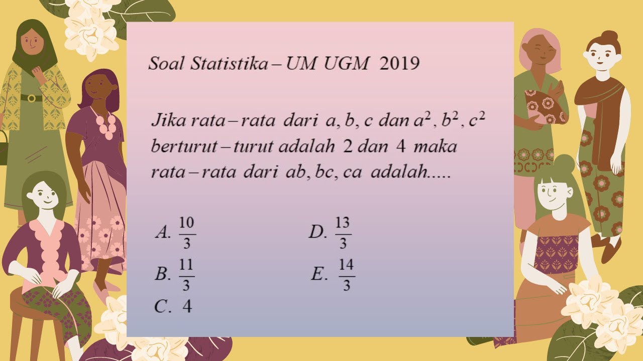 Soal Statistika UM UGM 2019