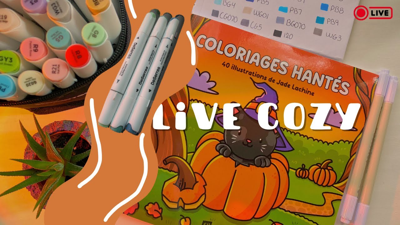 Live Cozy coloriage ✨ Détente créative ensemble 🫶🏻