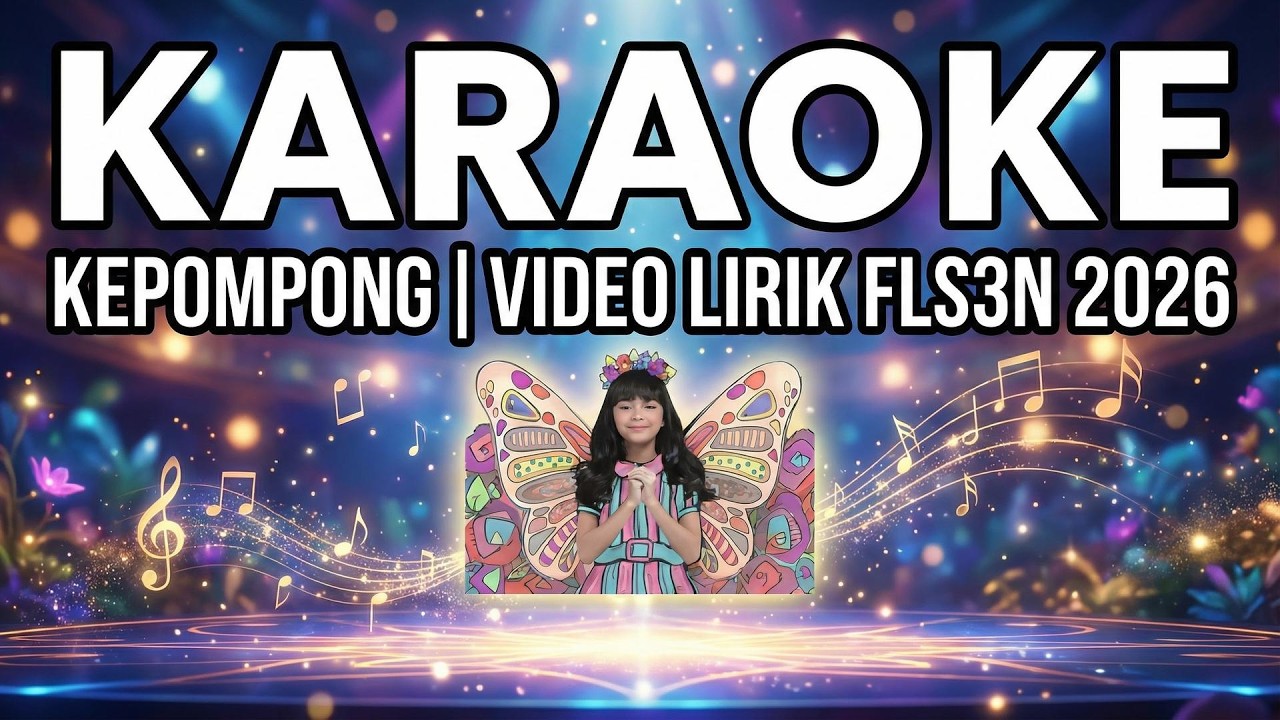 KARAOKE Kepompong - Neona  | Nada Asli untuk Latihan FLS3N 2026 (Tanpa Vokal + Lirik)