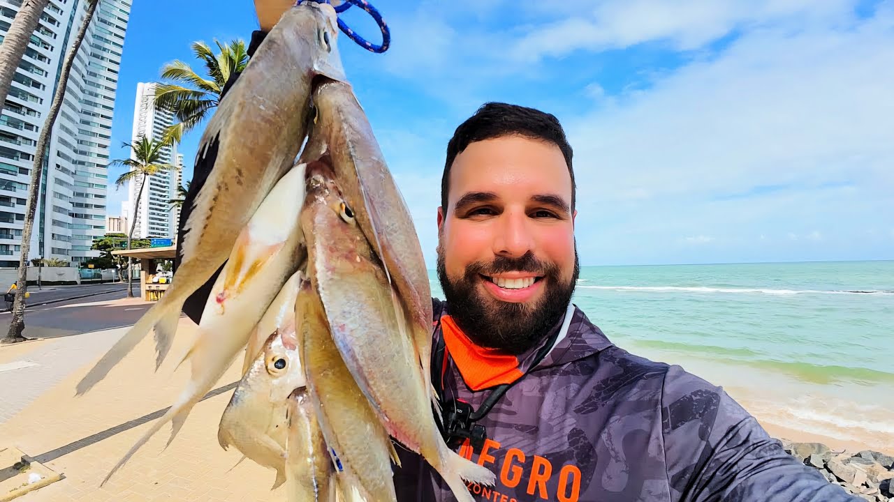 As carapebas estão chegando! Pescaria na praia de Boa viagem