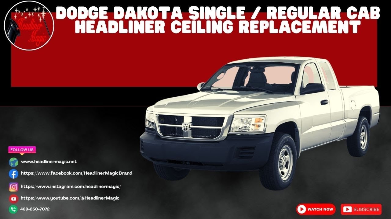 Dodge Dakota Single / Regular Cab Headliner Ceiling Replacement