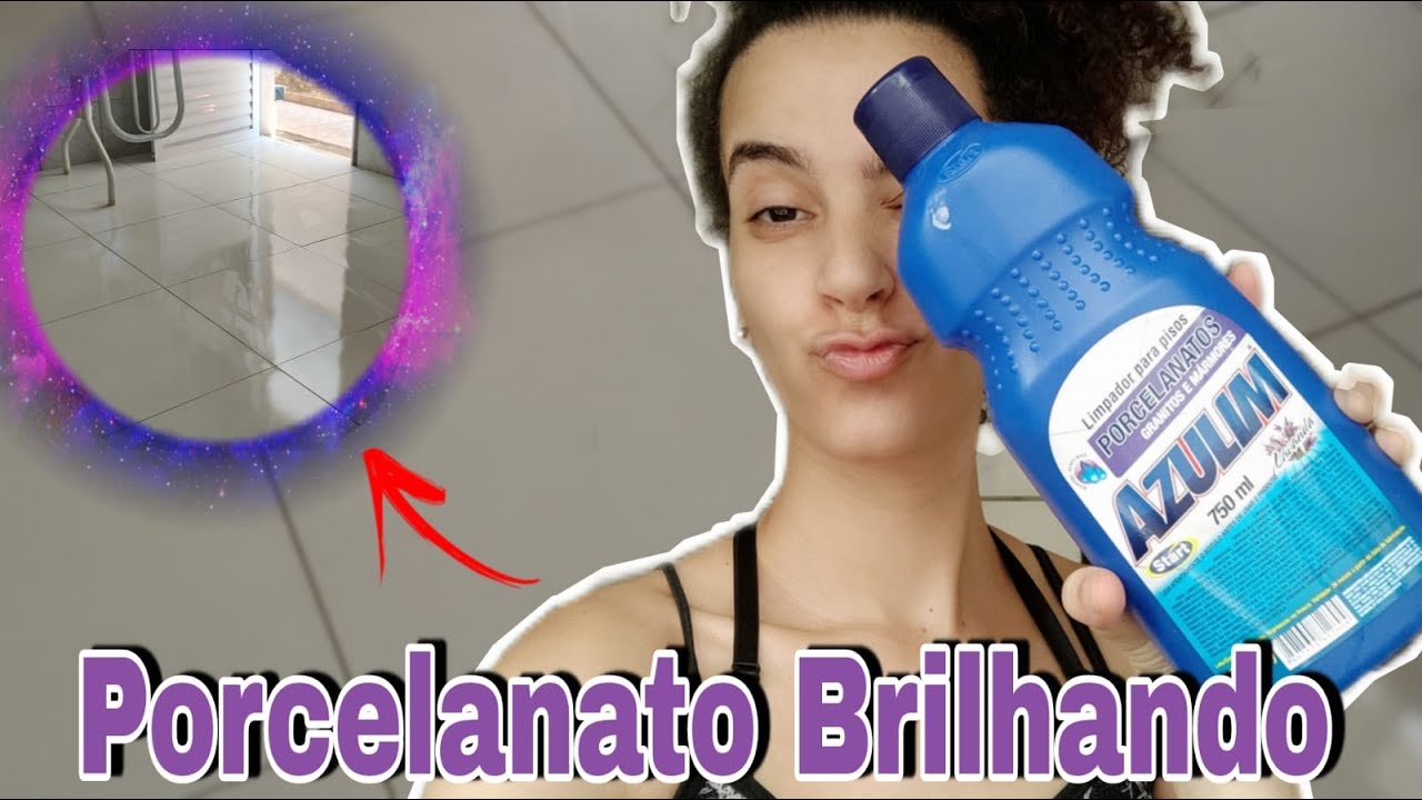 Como limpar porcelanato com AZULIM.