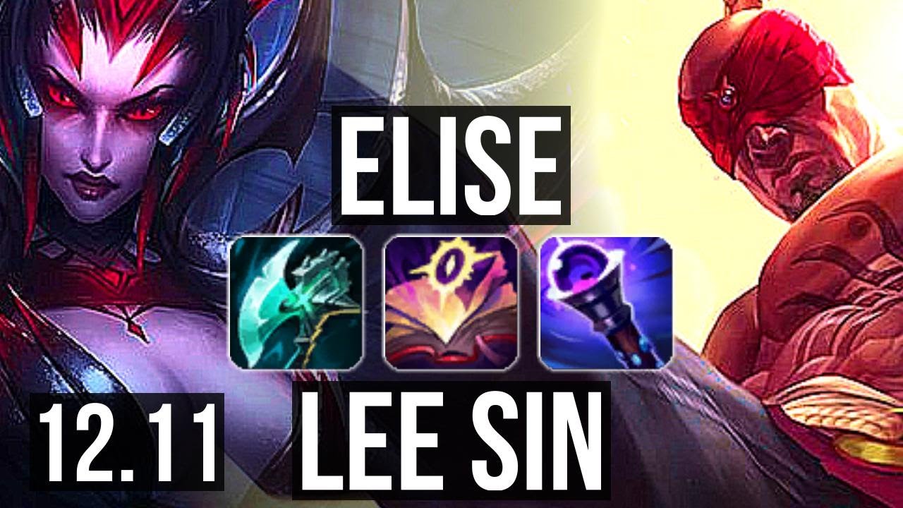 ELISE vs LEE SIN (JNG) | Legendary, Quadra, 26/3/6, 6 solo kills, 500+ games | NA Diamond | 12.11