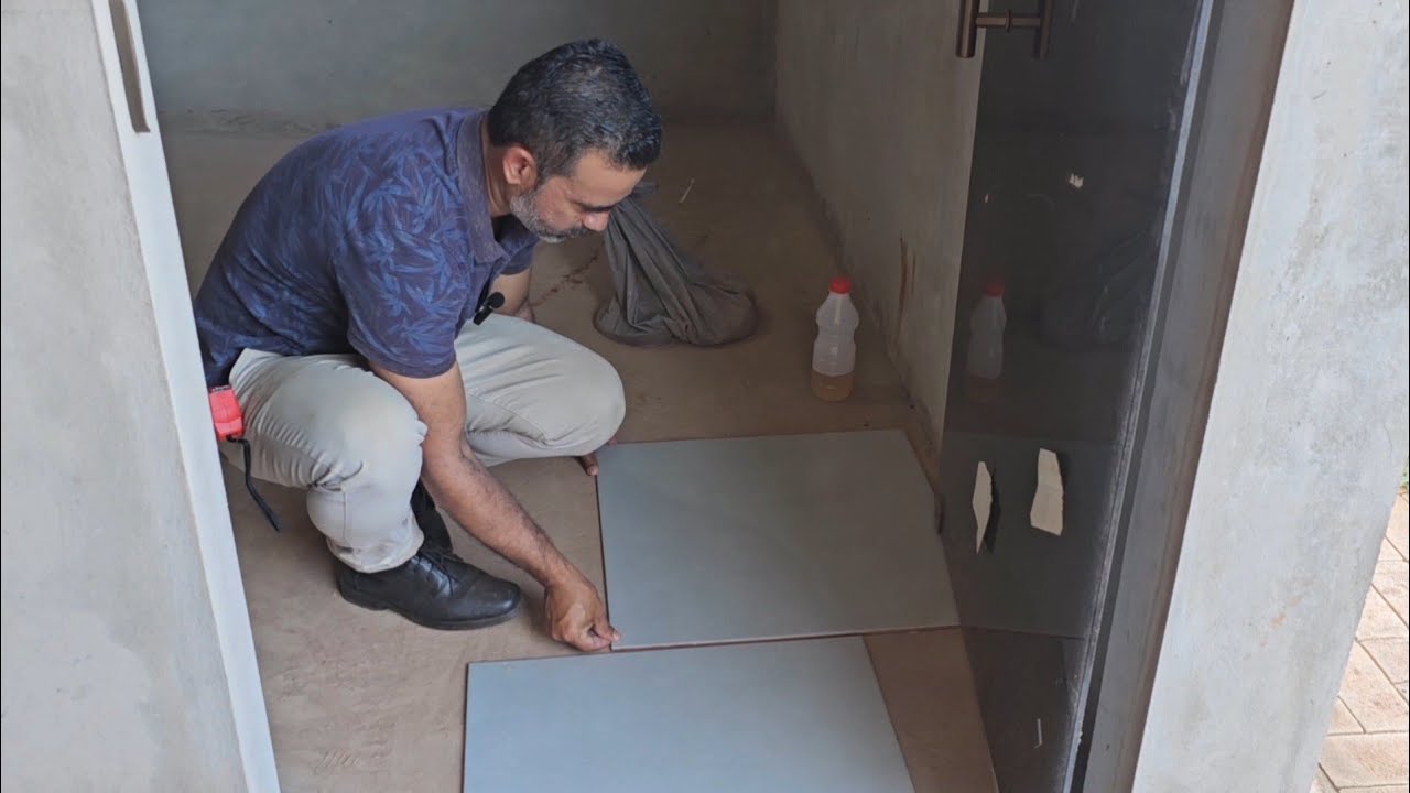 Como Assentar piso CERÂMICO de uma construção Primeiro passo