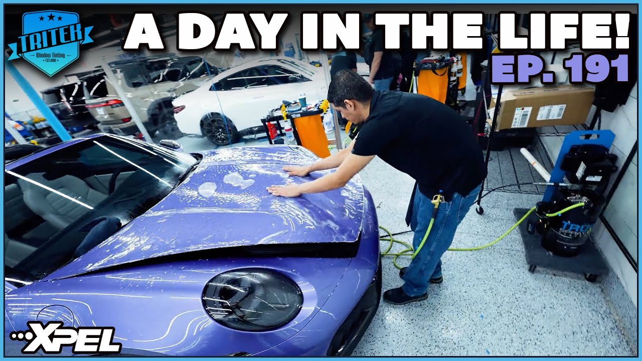 PPF For Viola Purple Porsche & The Tritek Difference | DAY IN THE LIFE EP. 191 | Tritek Tint Dallas